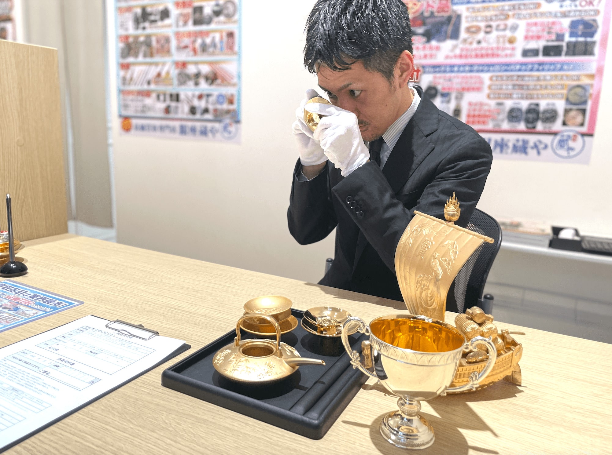 金メッキ製品の査定と買取