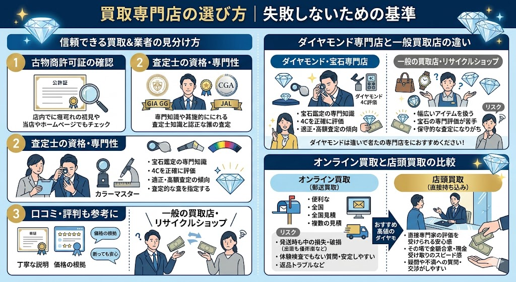 買取専門店の選び方|失敗しないための基準